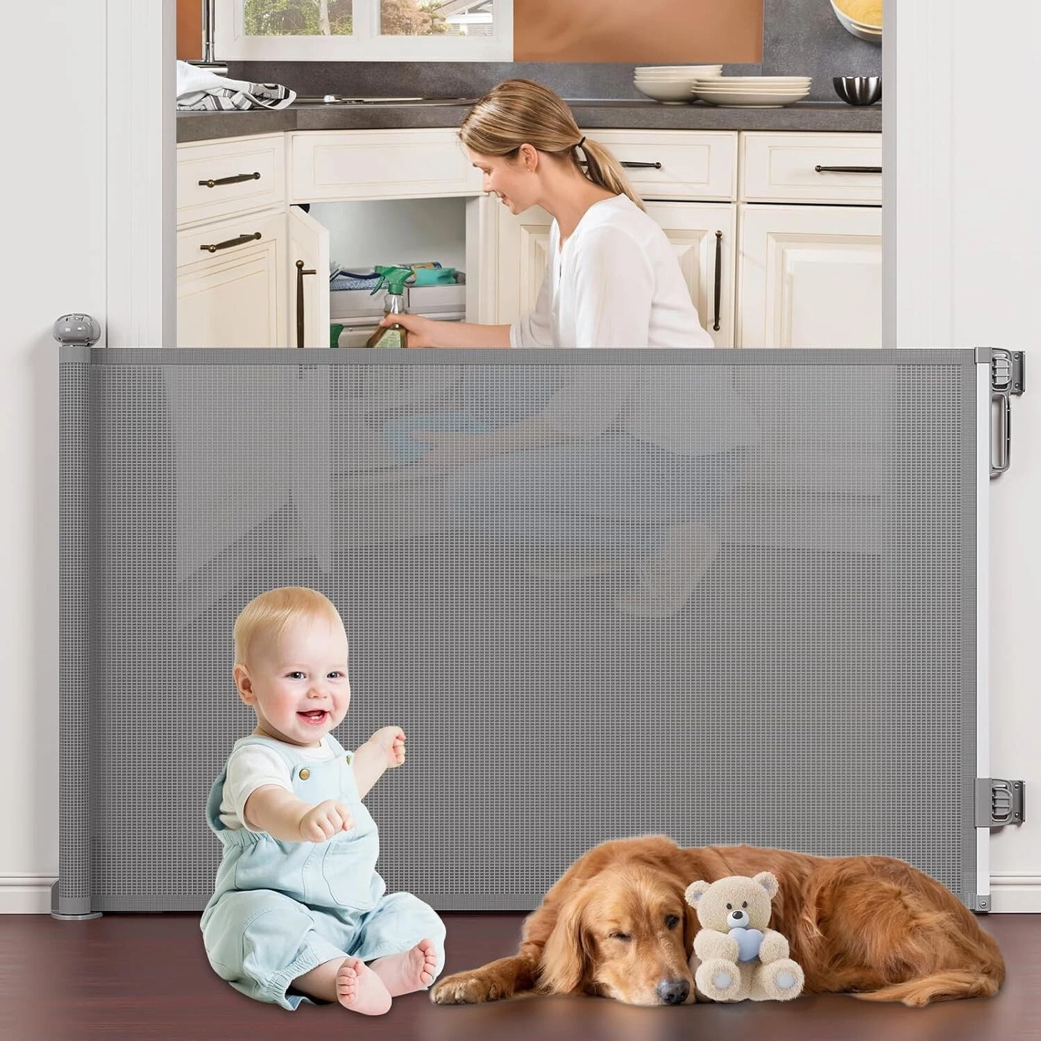 New Probebi Rectangle Baby Gate Pet Gate Indoor Outdoor Grey 34"x72"
Opens in a new window or tab