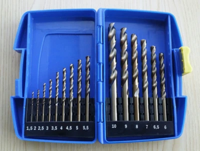 EMPIRE TOOLS UK 15 Piece Cobalt HSS-Co Drill Bit Set for Stainless Steel Inox 5% M35 Metal Sheet