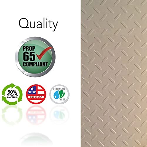 Premium Under The Sink Mat Large Universal Size, Cut to Fit Beige/Tan