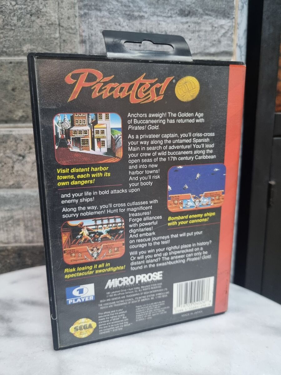 Pirates Gold Sega Genesis Very Rare Game , 100% AUTHENTIC Pirates Gold Sega Genesis Very Rare Game , 100% AUTHENTIC