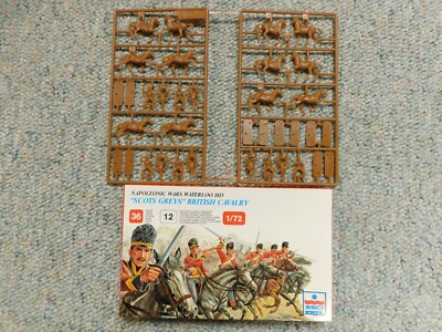Esci Ertl 1/72  Box#217 Napoleonic Waterloo 1815 Scots Greys British x36 pieces