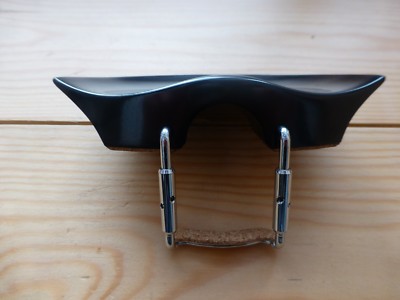 Ebony Viola Kinnstütze, Altes Flesch Modell, Mit Korkklemme, 4/4, UK Verkäufer!