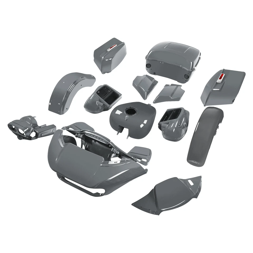 Kit de carrocería de carenado para Harley Touring Road Glide Limited Gunship gris 15-24 Foto 3 de 3
