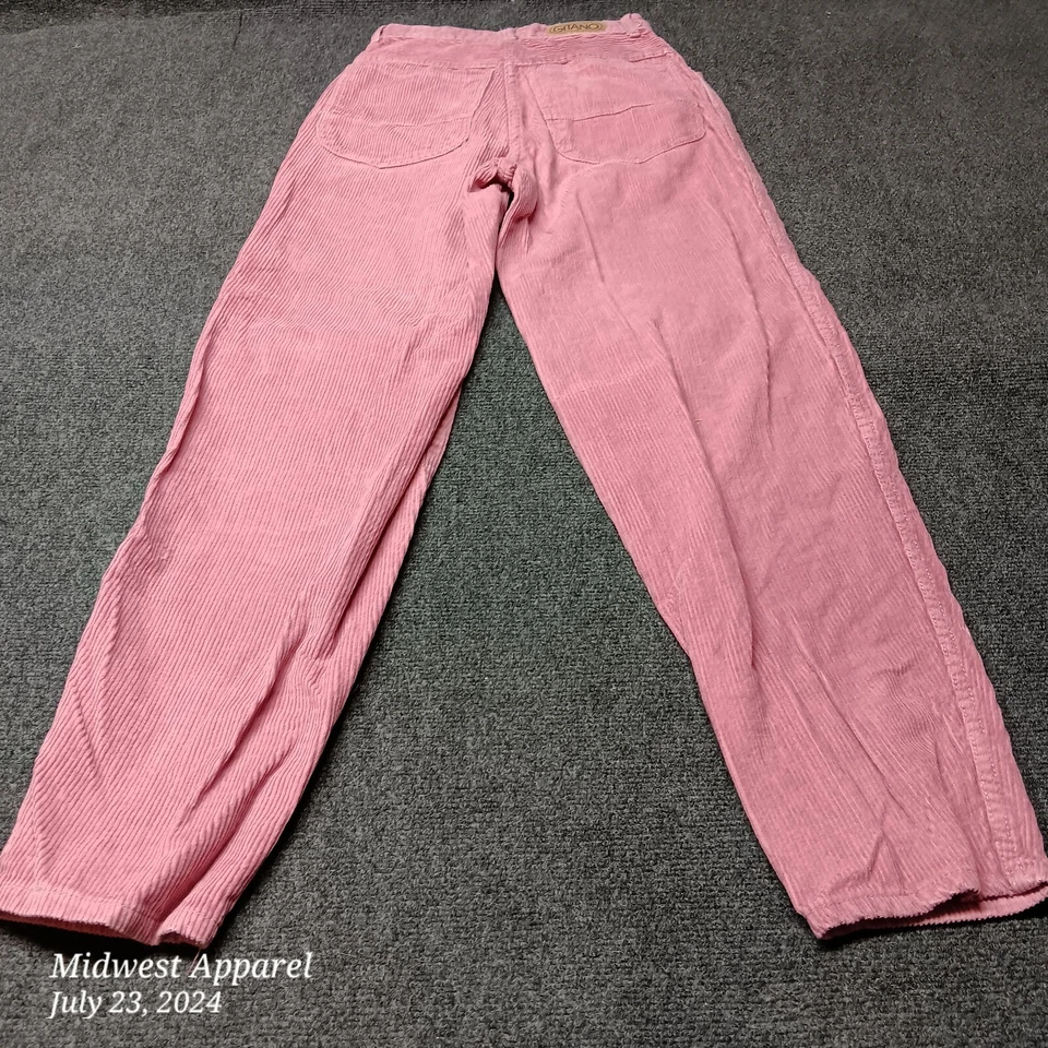 Vintage Gitano Corduroy Pants Women 11 / 12 Pink Straight Leg Casual Ladies - Image 4 of 4