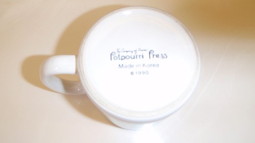 Tennis Doubles Match Graphic Cartoon Coffee Mug Or Tea Cup Potpourri Press 1990 - Picture 6 of 6