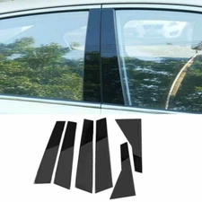 For Cadillac XT5 2017-2022 Gloss Black ABS Window center pillar B-C Post Trim