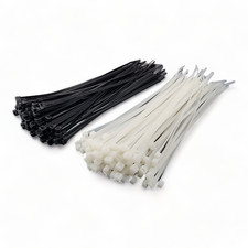 Cable Ties Black & White Premium Zip Ties Cable Tidy Long Short Small All Sizes