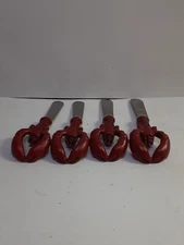 Set Of 4 Lobster Handles~ Cheese & Butter Spreaders /Canapé Knives