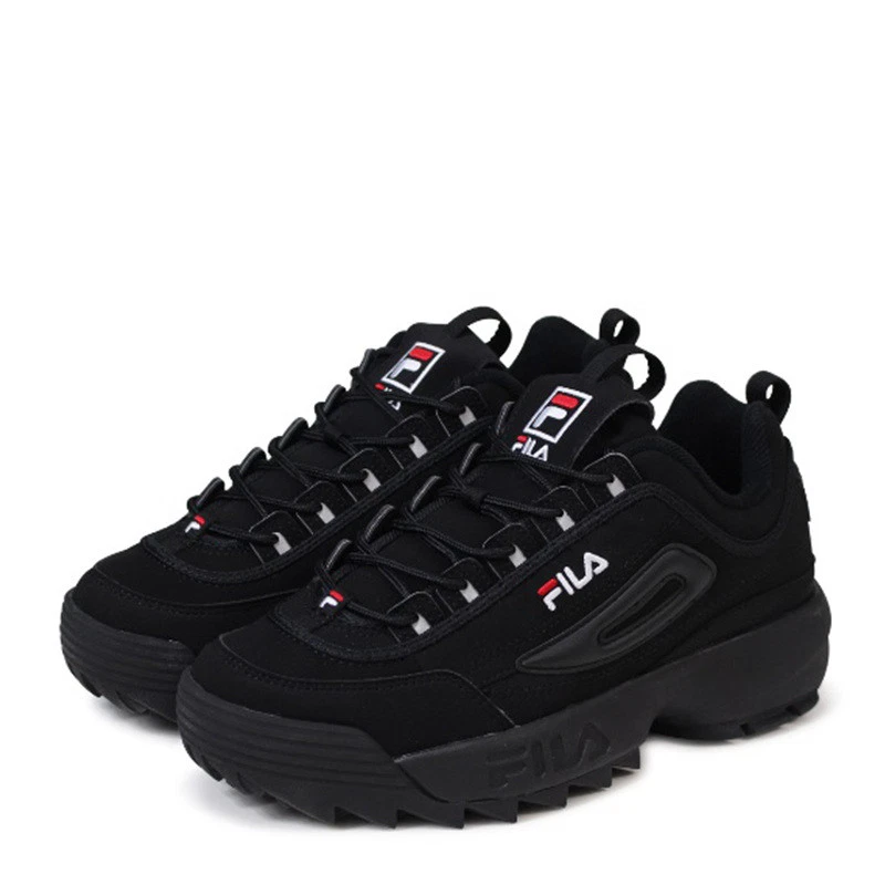 FILA Disruptor II 2 Zapatos Negros Triples Unisex Talla EE. UU. 4-11 FS1HTA1078X_BBK |