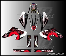 Razor MX500 MX650 graphics kit decals THICK AND HIGH GLOSS