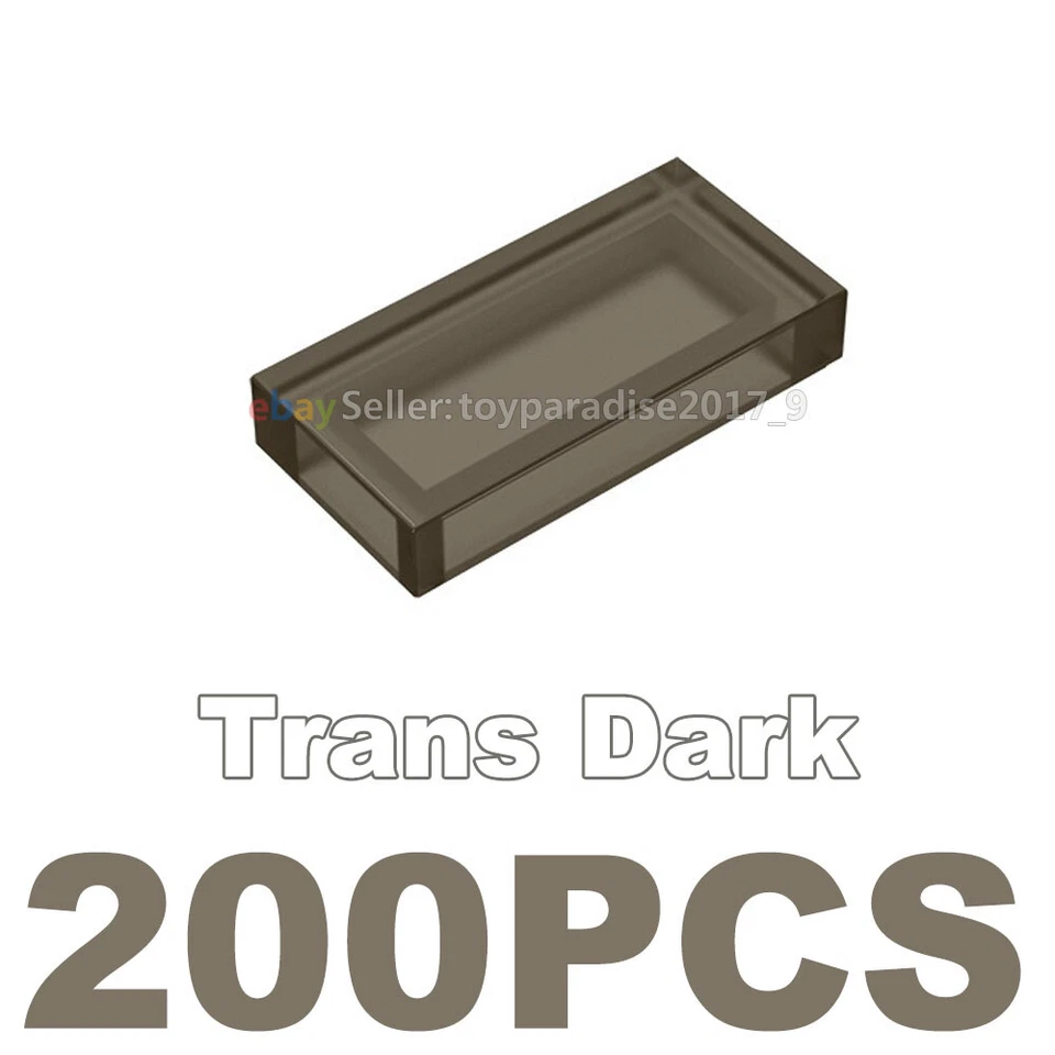 200 nuevas baldosas azules transluces 1 x 2 piezas planas suaves transparentes al agua Foto 4 de 4