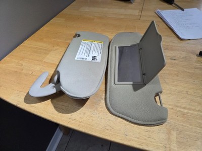2003-2007 Saturn Ion Driver & Passenger Side Sun Visor Set Pair FREE SHIP !!!