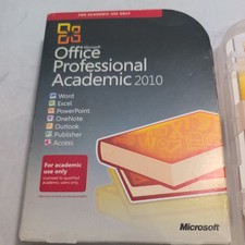 Microsoft Office Professional Academic 2010 Windows Software with DVD  Key