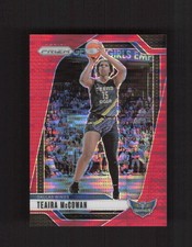 2024 Panini Prizm WNBA #105 Teaira McCowan Red Pulsar Prizms #/299
