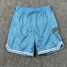 Adidas Originals Shorts Boys Large Blue Mesh Basketball 7 Inseam Trefoil Logo