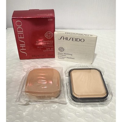 Shiseido Sheer Matifying Compact SPF 22 Refill Very Light Ochre O00 Authentic