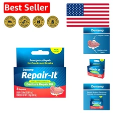 Water-Resistant Denture Repair Gel Kit – Great for Mending Cracks and Breaks