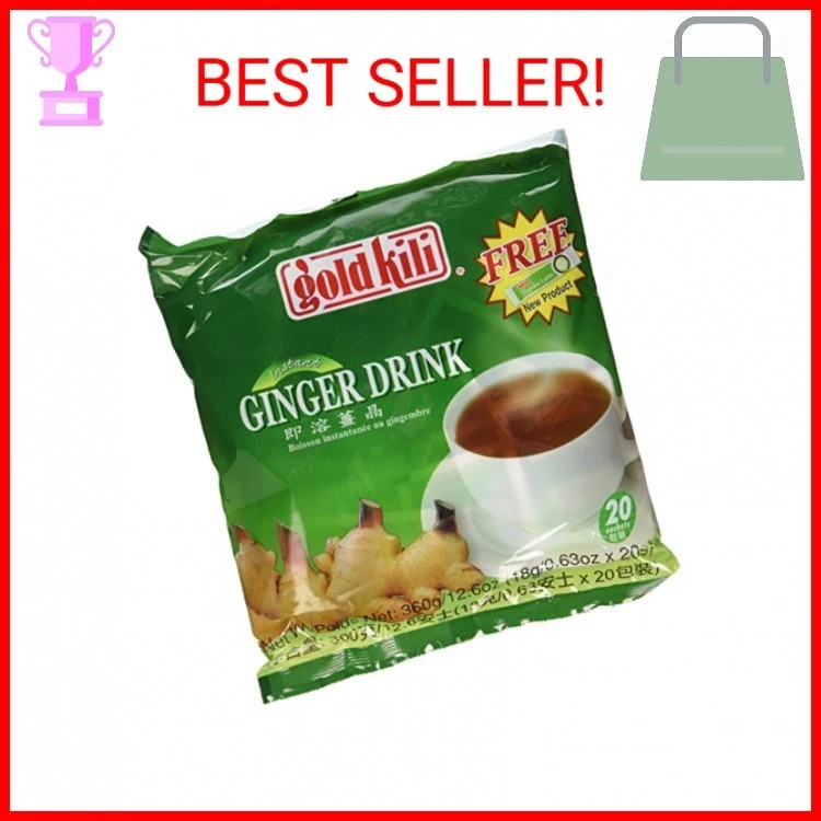 Ginger Drink Gold Kili 40 Sachets Packed in 2 Bags, 12.6 oz 