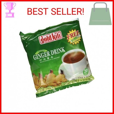 Ginger Drink Gold Kili 40 Sachets Packed in 2 Bags, 12.6 oz (With Honey)