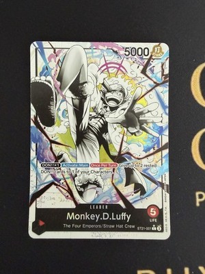 NM Monkey D Luffy (001) (Parallel) L Starter: Deck EX: Gear 5 ST21-001 One Piece