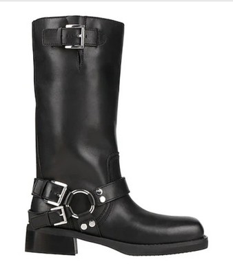 Michael Kors Crosby Moto Boot Black Shoes 9.5