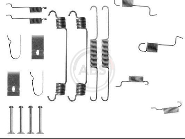 ZubehöRsatz Bremsbacken A.B.S. 0742Q FüR 323 Mazda MX BG BA EC 4 5 16V BG3P BG3S-image