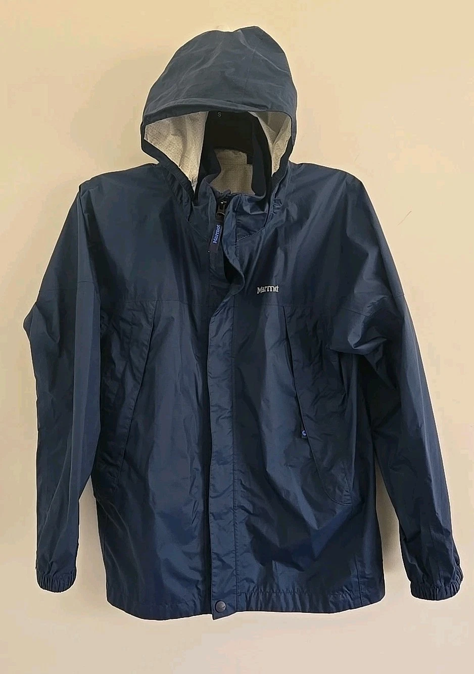 Marmot Boys PreCip Rain Jacket Navy Blue Size Youth XL