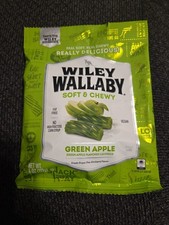 WILEY WALLABY Gourmet Licorice Green Apple 4oz Soft&Chewy Vegan