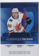 20/21 UD CREDENTIALS ALEXANDER YELESIN DEBUT BLUE RC ROOKIE PARALLEL /99 #86