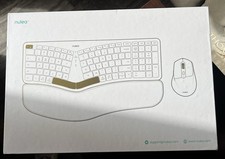 Nulea KM75 Ergonomic Wireless Keyboard and Mouse Combo  White
