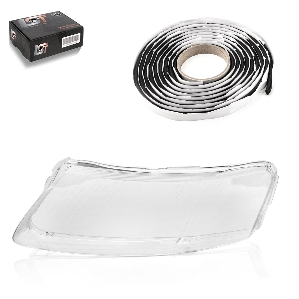 Headlight Glass Left Xenon Halogen LED For Audi A6 4F C6 Avant Allroad 04-11