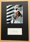 Maria Schell (Original Autograph, Photo and Autograph Glued to Cardboard)