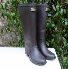 Hunter Belsize Calidore Size 3 Brown Wellingtons 2 in 1 Ankle and Half Chap Boot