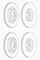 2X Ferodo 310Mm Bremsscheiben BelÜFtet Hinten Passend FüR Audi A3 Q2 Q3 TT Cupra