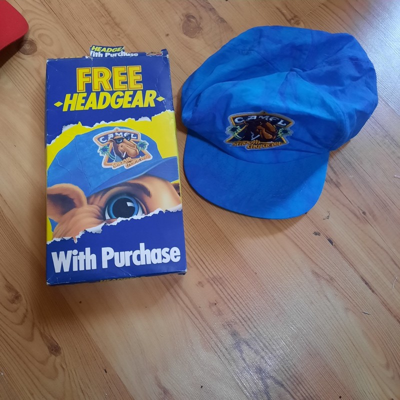 Vintage Promotional Camel Hat and Box