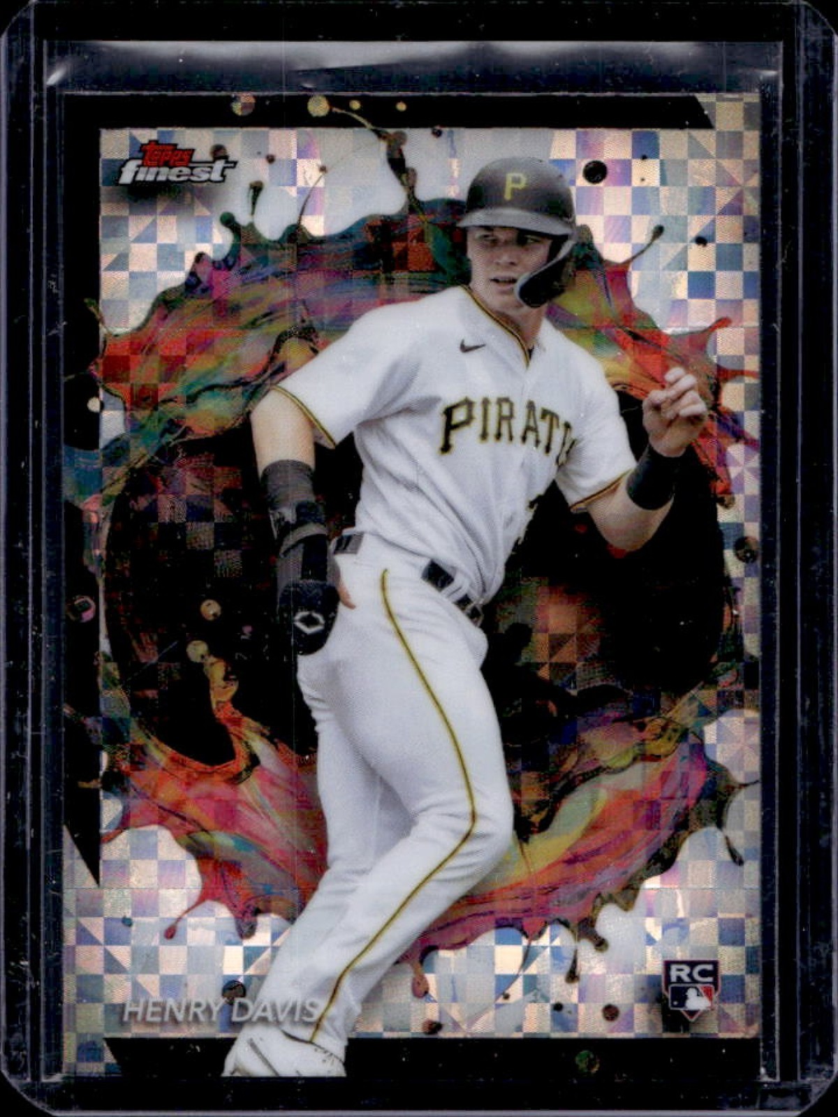 2024 Finest Henry Davis RC Checkerboard Refractor #289 Pirates