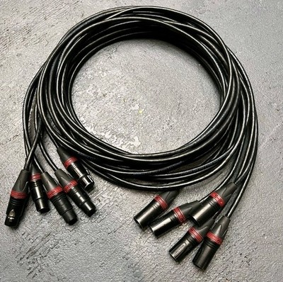 Lex 5 Pin XLR Shield Data Cable 10 Ft ( LEX DMX-5P-10 ) Neutrik Lot Of 5