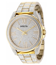 Invicta Celestial Lux Men's 45mm Gold Pave 476 Crystals Quartz Watch 50297