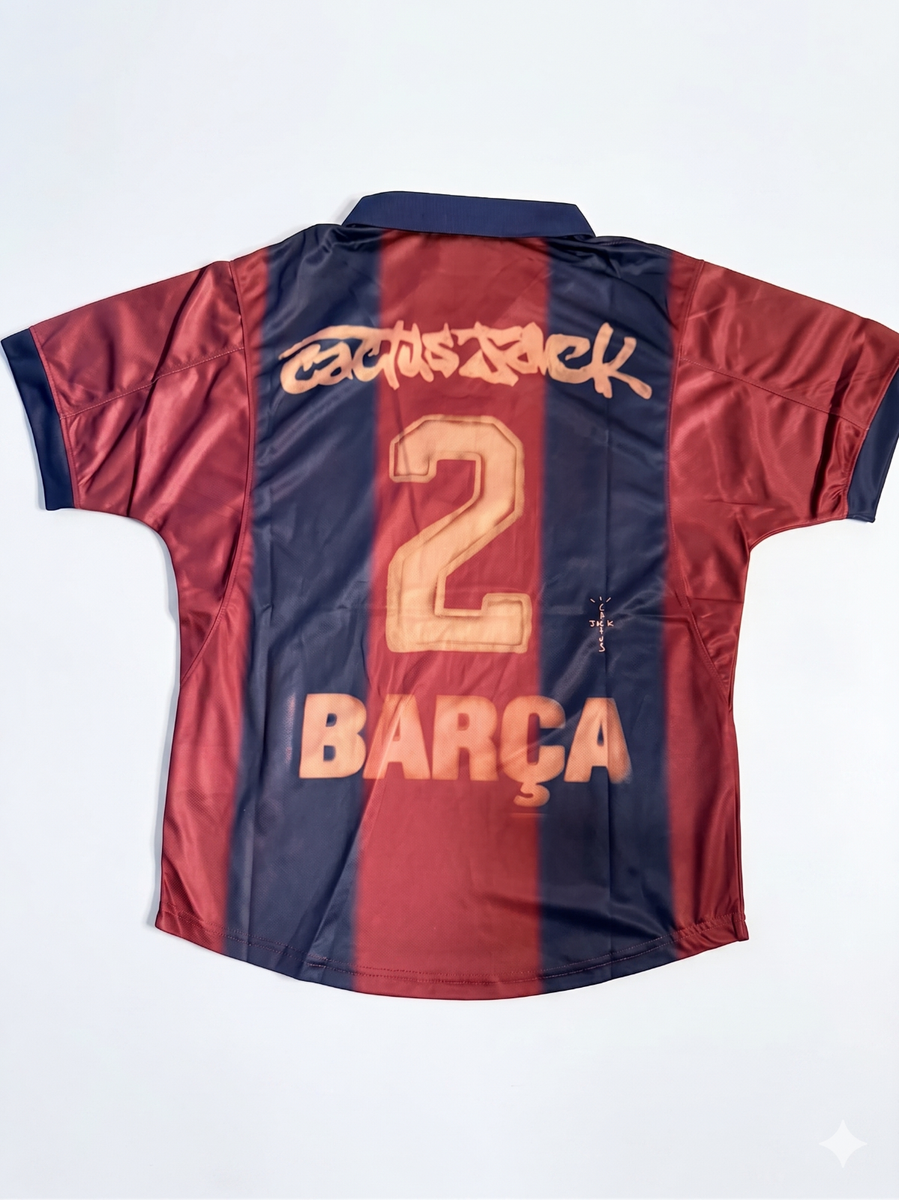 トラビススコットx ナイキ x FC バルセロナ　レトロ 00/01ユニフォーム Travis Scott x Nike x FC Barcelona Retro 2000/01 Skeleton Jersey