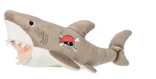 Mary Meyer Scallywag Gray Shark Plush Toy, 8"