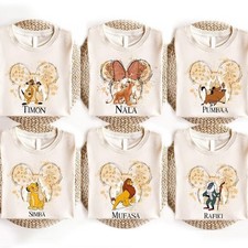 Vintage Lion King Matching Tee, Simba and Friends T-shirt, Disney Animal Kingdom