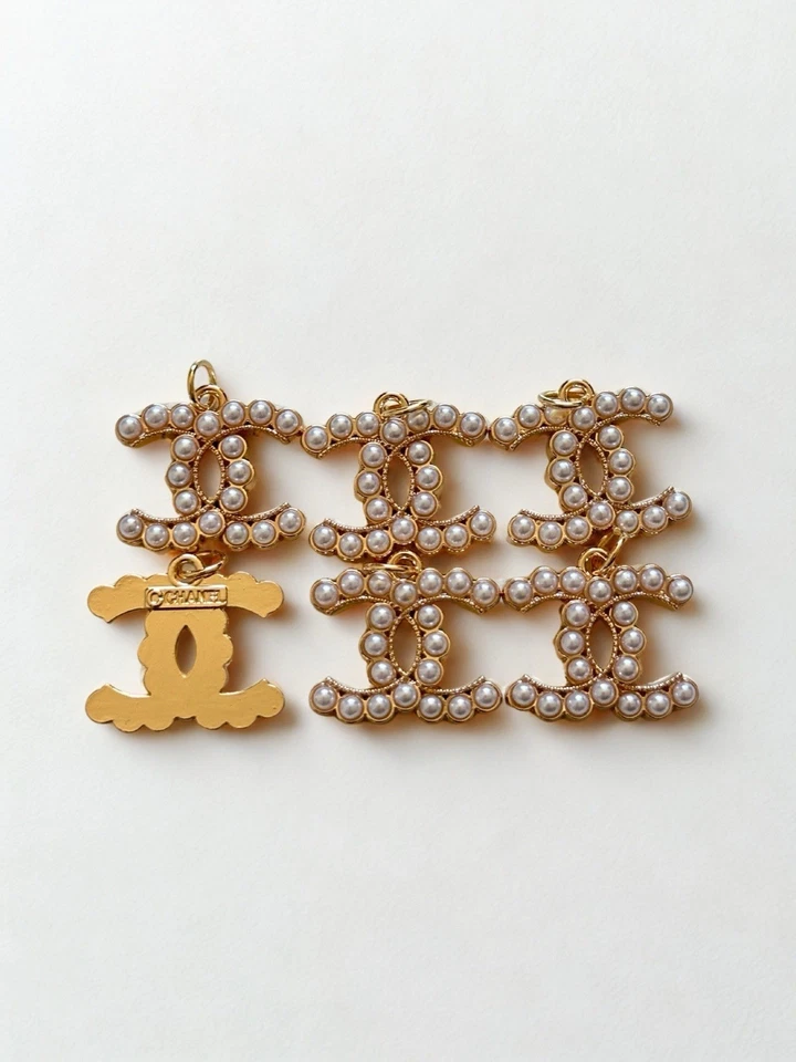 6 Pc Bundle Chanel vintage Button zipper Pull - Image 2 of 2