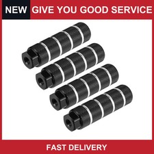 4pc Aluminum Alloy Rear Foot Pegs Black for BMX MTB Bike Fit 3/8 inch Axles New