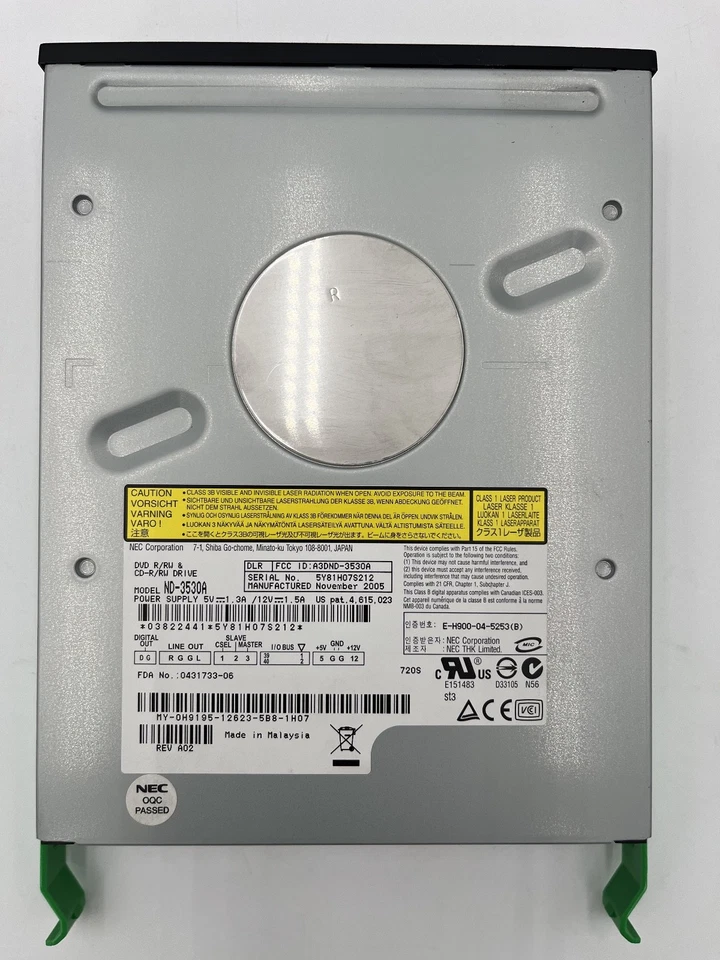 NEC Corporation DVD R/RW CD-RW Drive ND-3530A - Image 2 of 3