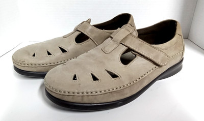 SAS Tripad Comfort Women s 10 W  Leather Mary Jane Tan Nubuck 