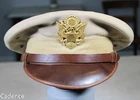 US WW2 AAC Named Officer's TRUE CRUSHER Visor Hat Cap Lewis Flyweighter 7 1/4
