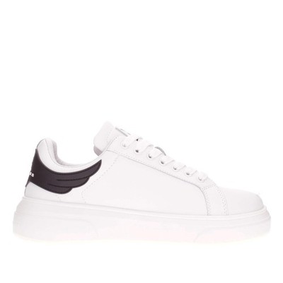 John Richmond Herren-Ledersneaker Weiß 20007