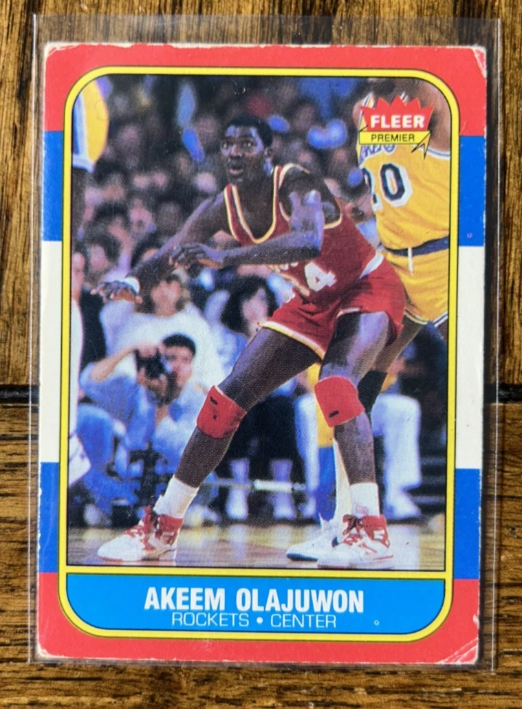 Hakeem Olajuwon Basketball Sports Trading Cards & Accessories
