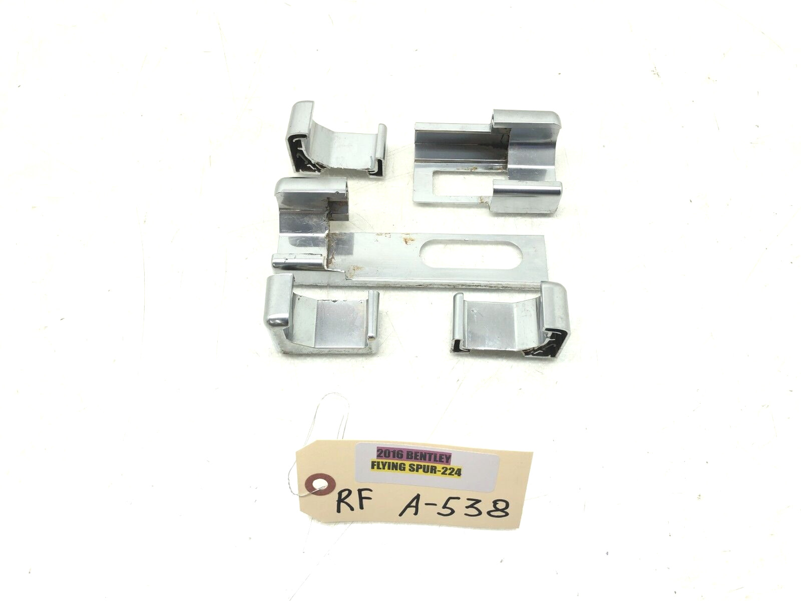2014-2018 BENTLEY FLYING SPUR RIGHT PASS FRONT SEAT GUIDE RAIL CONNECT STRIP SET