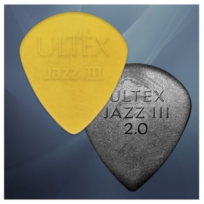 Jim Dunlop Jazz III - Maßgefertigtes 4er-Set Ultex professionelle Gitarren-Plektren Gitarrenplektren